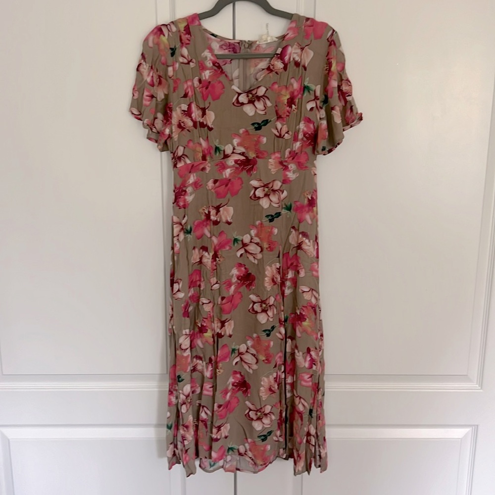 Pink and Tan Entro Dress